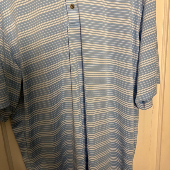Pebble Beach Performance Polo Mens Extra Large XL Blue Short Sleeve Golf Shirt - Picture 2 of 7